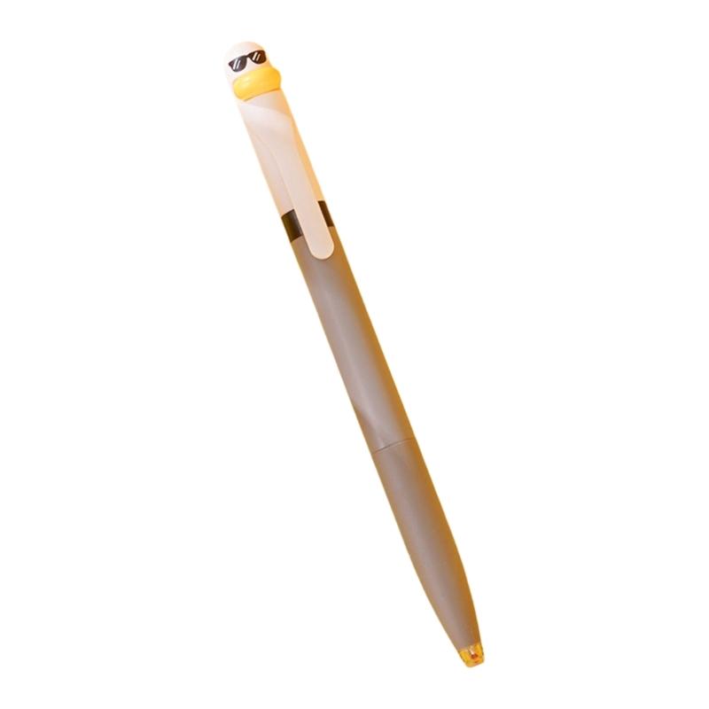 Cartoon Duck Gel Pen 0.5mm Tip Twist Action Gel Pen Quick Drying Journaling Pen Smooth Writing Experience for Writing