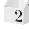 Vertical File Folder Bin Paper Number Marking Slim Desk Storage Organizer for Books Notebooks