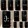 Sad Depression Black Word For Huawei P20 P30 P40 P60 Pro P Smart Nova 9 5T Honor 70 90 50 Magic5 Lite X7a X9a X8a Case