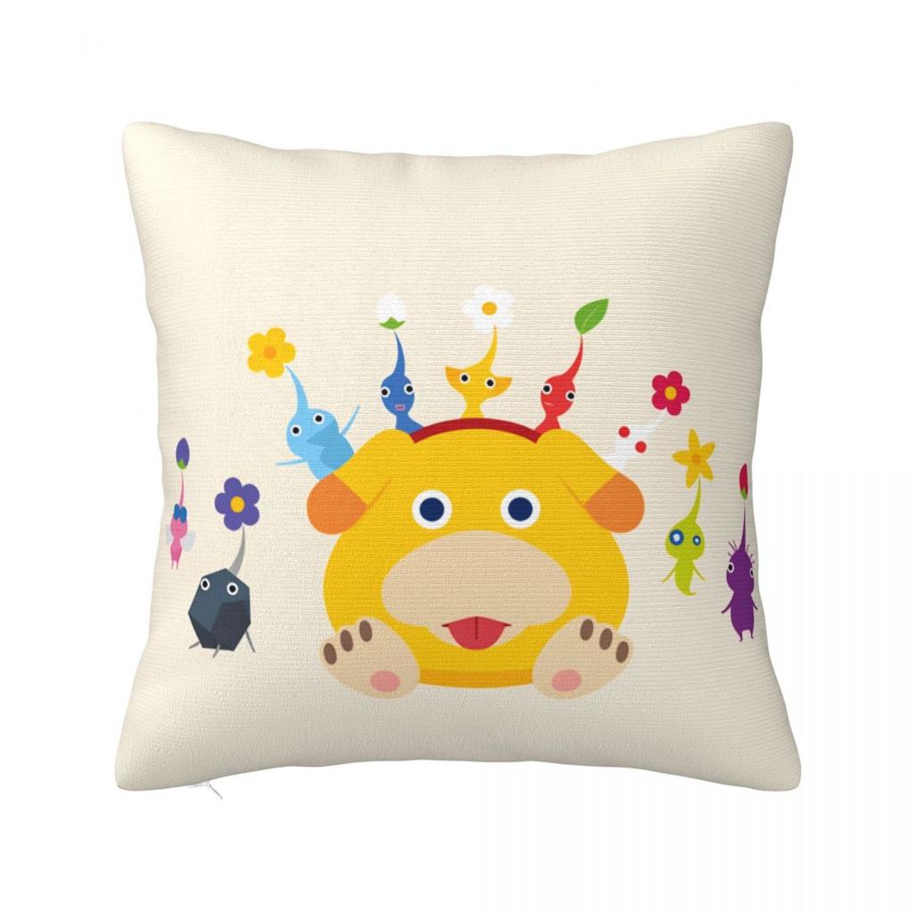 All Pikmin Pillow Case Cushion Cover Square Pattern Pillow Cover Kawaii Pillowcases For Sofa Home Decoration