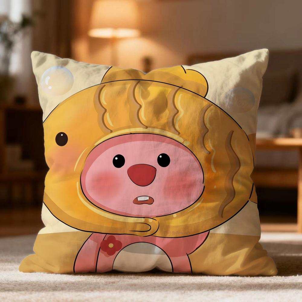 Hot LLoopyew Cushion Cover Soft Washable Pillow Case Multi-Scene for Couch Bed Travel Office Use