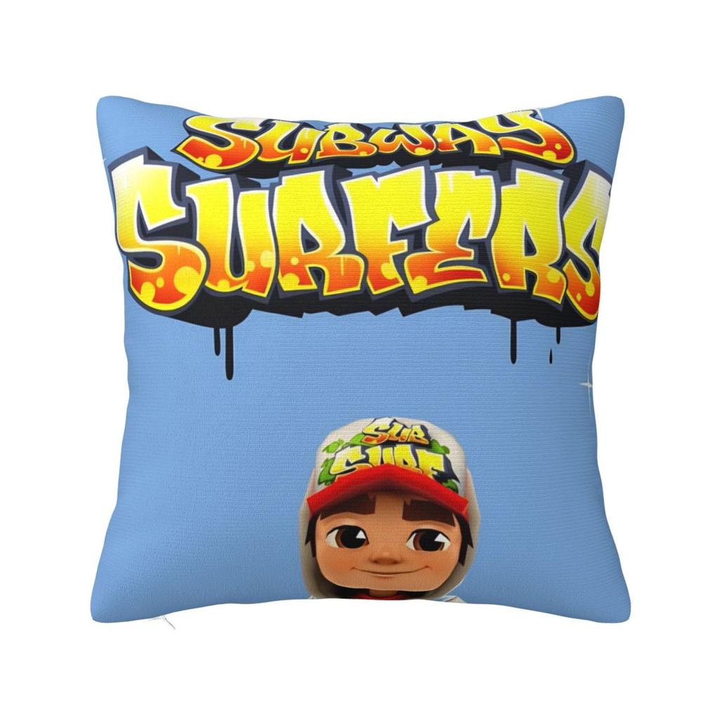 Subway Surfers Game Jake Pillow Cover Fashion Pillow Case Soft Graphic Cushion Cover Pillowcases For Office Car Home Decorative