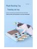 Five-Hole Cat Scratcher & Teaser with Corrugated Paper for Claw Grinding