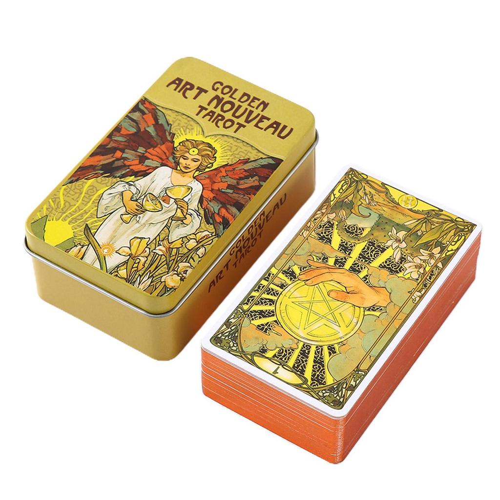 Buy Tarot Card Oracle Card Golden Art Nouveau Tarot Hot Stamping with