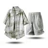 Trendy Summer Tie-Dye T-Shirt & Breathable Shorts Set