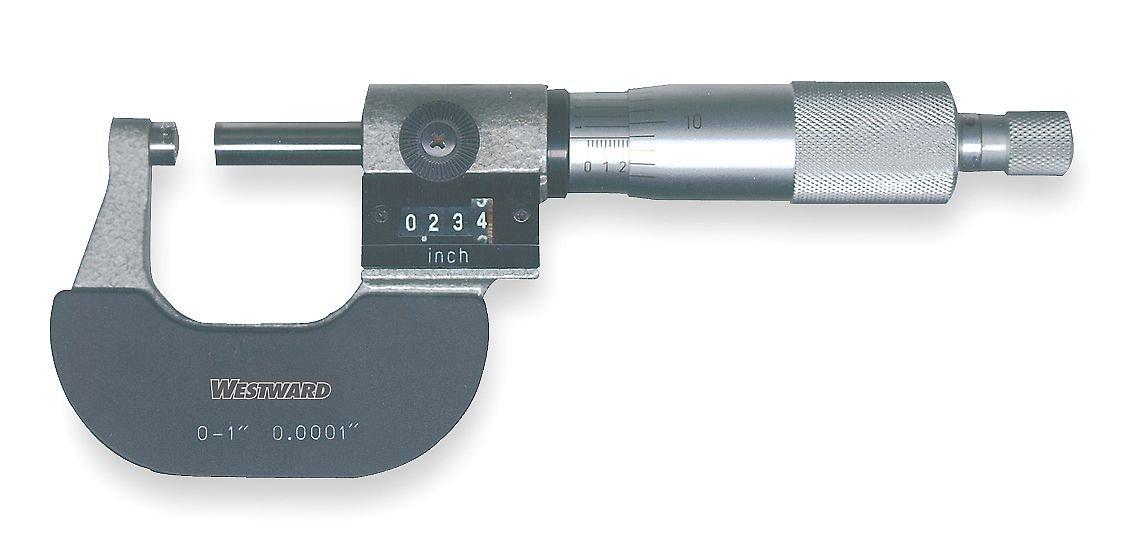 

Westward 4KU87 Digital Micrometer, 0-1 In, 0.0001, Ratchet