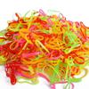 Black Thick Elastic Hair Bands: No-Damage Hair Ties for Women & Kids