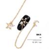 Un morceau de strass brillants en Zircon pour Nail Art, diamants de luxe, chaînes à pampilles, bijoux en perles, décorations d'ongles, accessoires de manucure