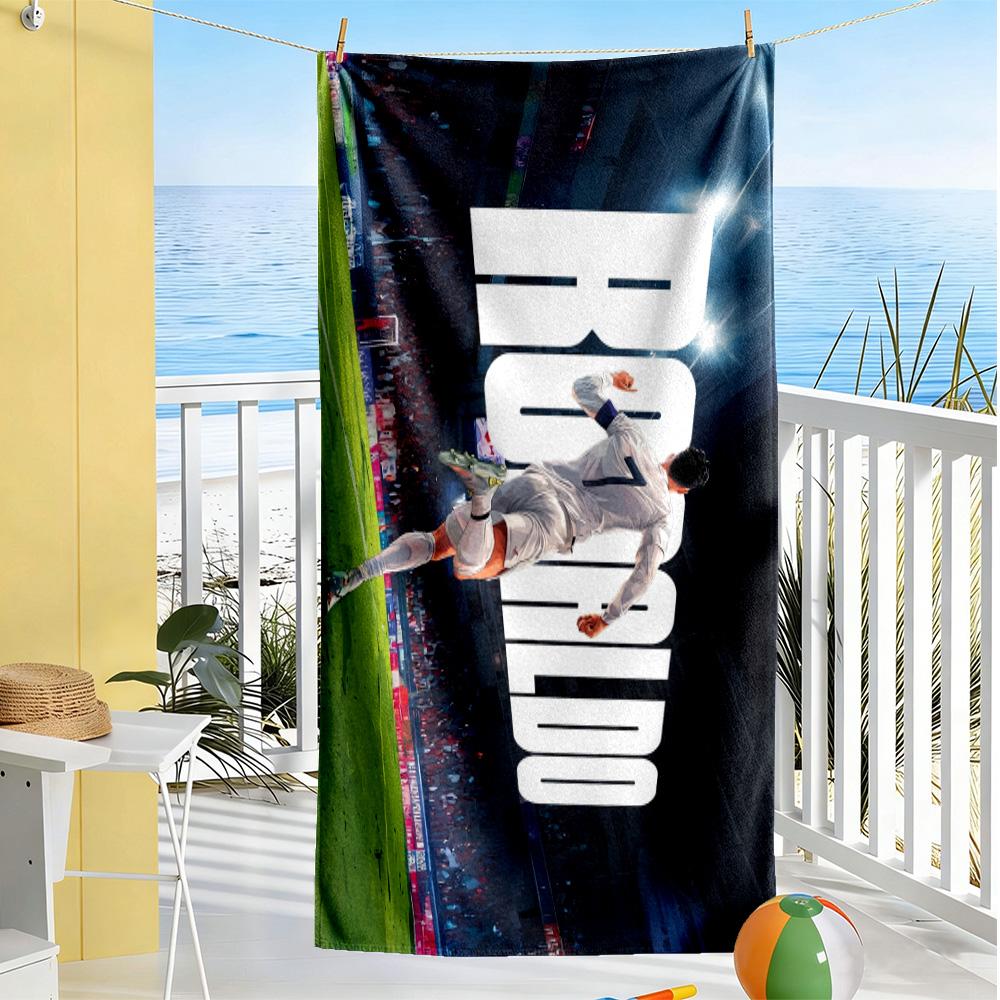 Ronaldo's Prime Moment Beach Towel Quick-Dry Soft Microfiber Comfortable Lightweight