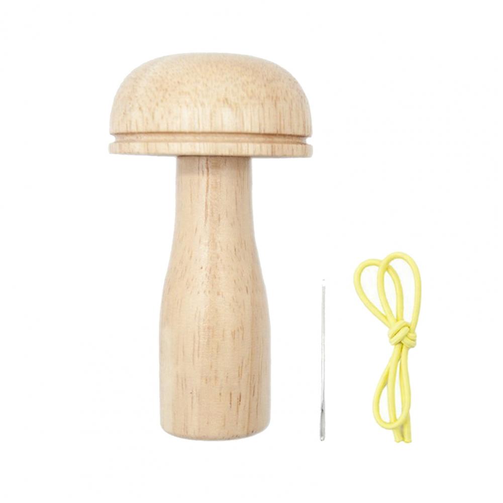 

1 Набір для ремонту штопанням - Гриб для штопання з дерева та Яйце для штопання, з Еластичною мотузкою та Голкою з великим вушком для шиття своїми руками