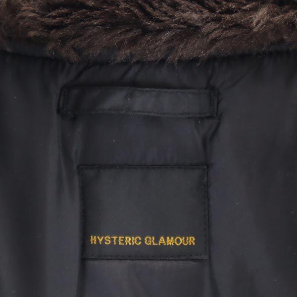 HYSTERIC GLAMOUR Military Coat FREE Black Filled with Cotton Women Used