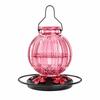 Handmade Glass Nectar Feeder Outdoor Easy to Refill for Bird Watchers,