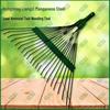 Adjustable 22-Tooth Garden Leaf Rake