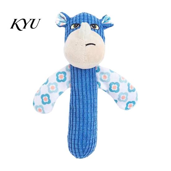 Boredom Buster Toys for Home Squeaky Plush Dog Toy, Cute Animal Shape, Durable Corduroy Crinkle Paper Chew Interactive Pulling Games Pets Pet