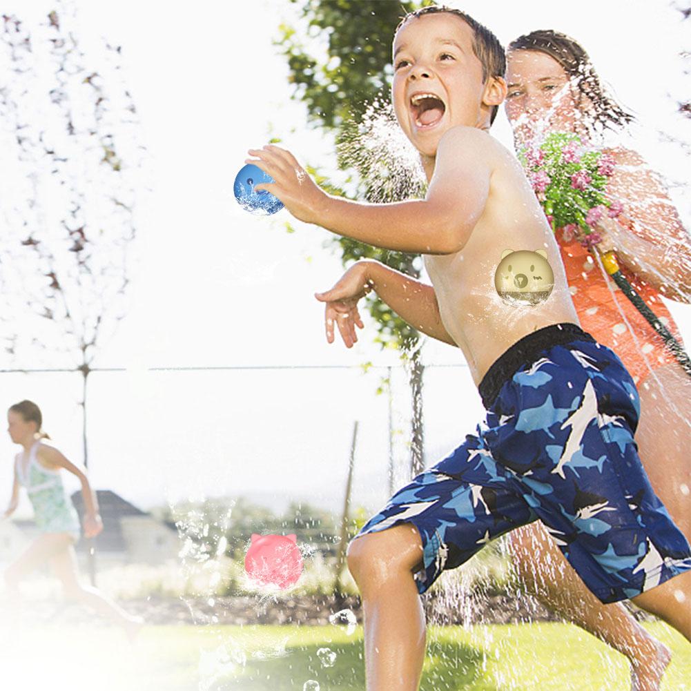 Silicone Reusable Water Balls Refillable Water Bomb Balloons Water Toys for Kids Adults Summer Outdoor Activities