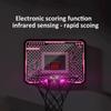 Compacts Indoor Basketball Hoops Remote LED Light Electronic Scoreboard For Bedroom Office Wall Mount Space Saving