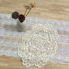 Vintage Hollow Lace Tablecloth Pastoral Placemat Pendulum Props Embroidery Lace Table Mat Embroidery Tablecloth Beige Korean
