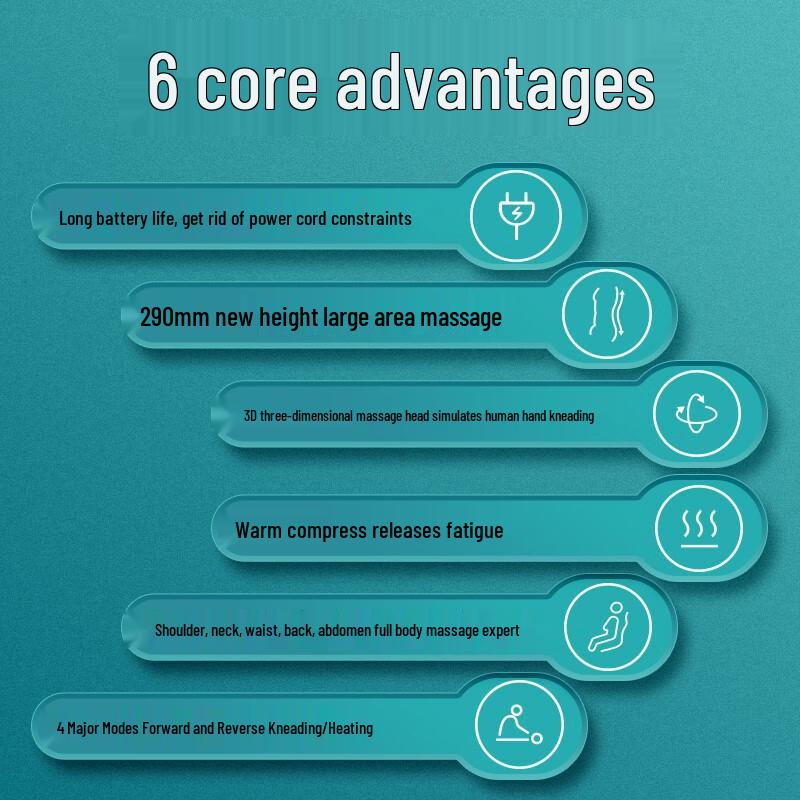 Philips Wireless Heating Massage Pillow