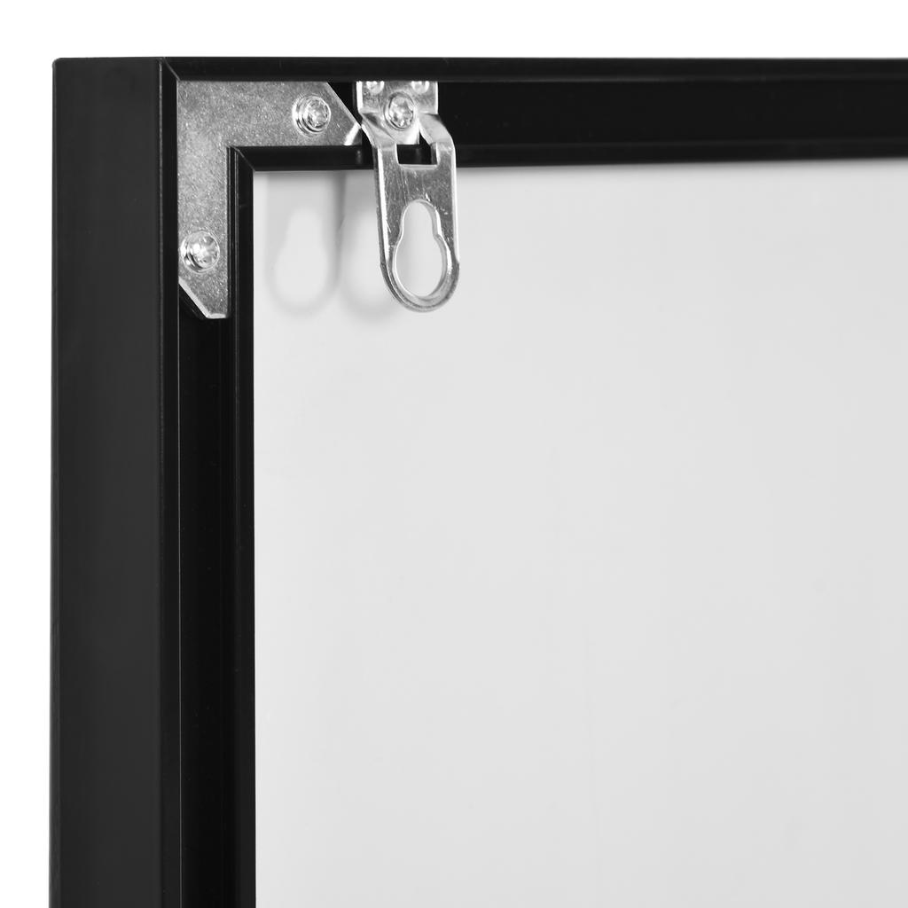 Full Length Mirror, 120x35cm Wall Mirror, Rectangle Dressing Mirror, Long Mirror for Bedroom, Living Room, Black