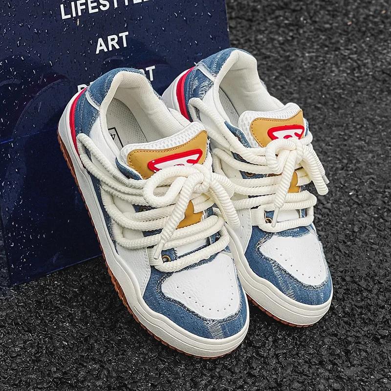 

Мода 2024 новые нишевые туфли-хлебушки, ролики для влюбленных, женская обувь в стиле China-Chic, спортивная повседневная мужская обувь 35