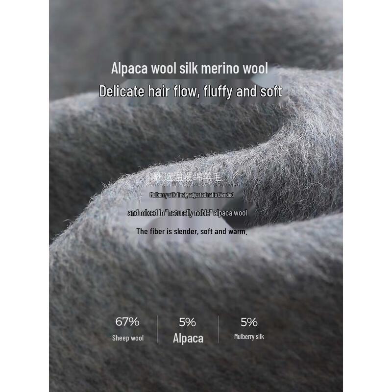 Women's Alpaca Wool Blend Double-Faced Winter Coat