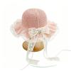 Pearl Decoration Children Sun Hat Wide Brim Straw Hat Cute Style Kids Sun Hat Girls Accessories