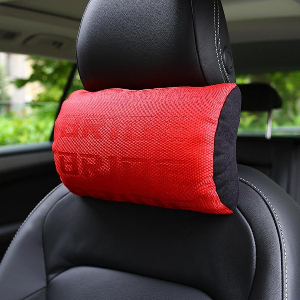 Universal Car Neck Pillows BRIDE Fabric Gradation Auto Seat Support Headrest Car Neck Headrest Pillow