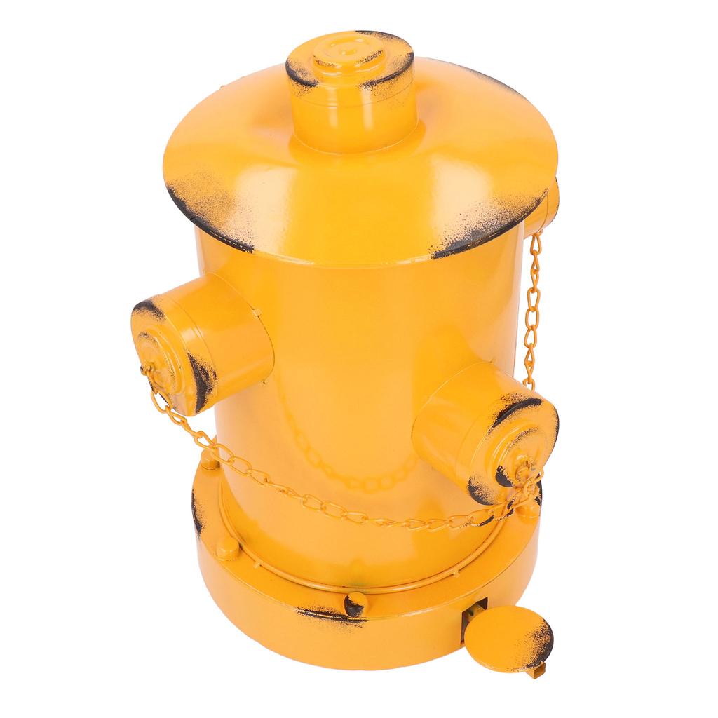 Hydrant Trash Can Decorative Retro Industrial Indoor Outdoor Iron Waste Bins with Bucket for Garden Home Kitchen