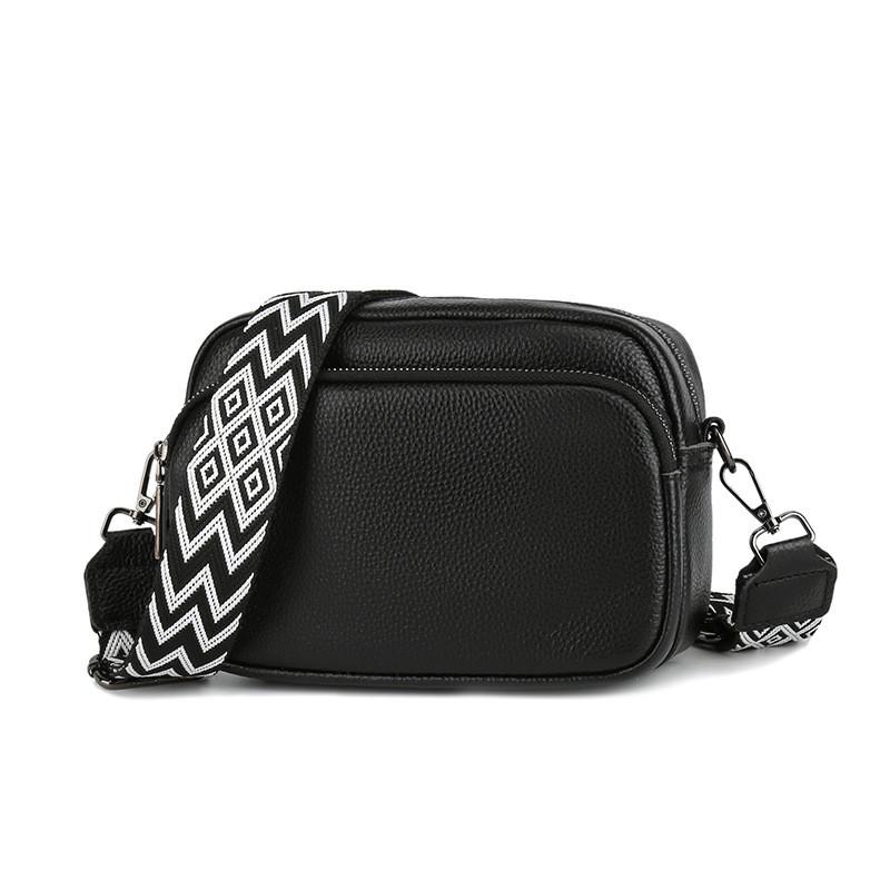 Ielgy Ladies Messenger Bag Shoulder Wide Shoulder Strap Small Square Bag