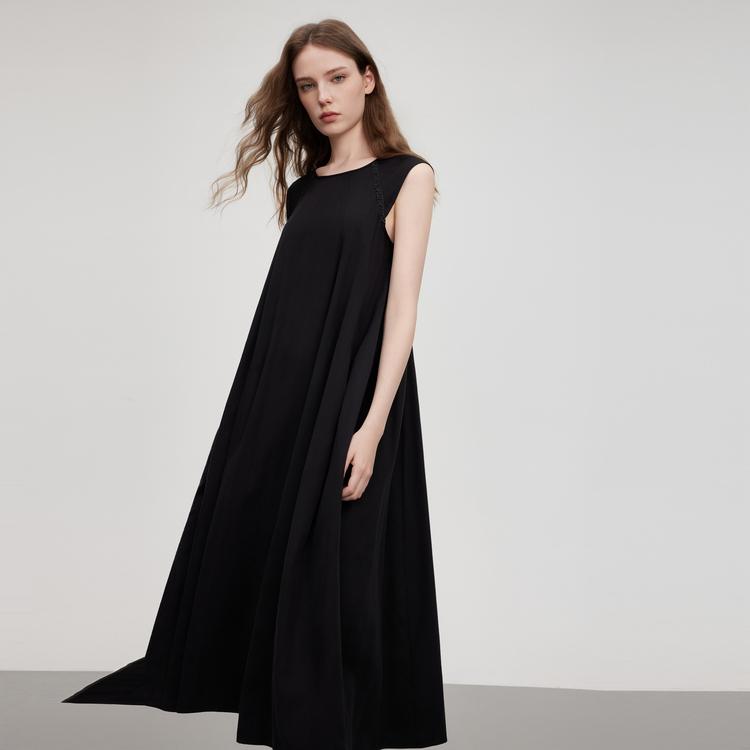 ELLE Fashion Slim Fit Versatile Sleeveless Dress Women Dress Black EL51528