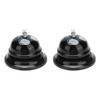 2 Pezzi Campanello di Servizio Suono Squisito Chiaro Forma Classica Lucidatura Lucida Base Antiscivolo Campanello di Chiamata per