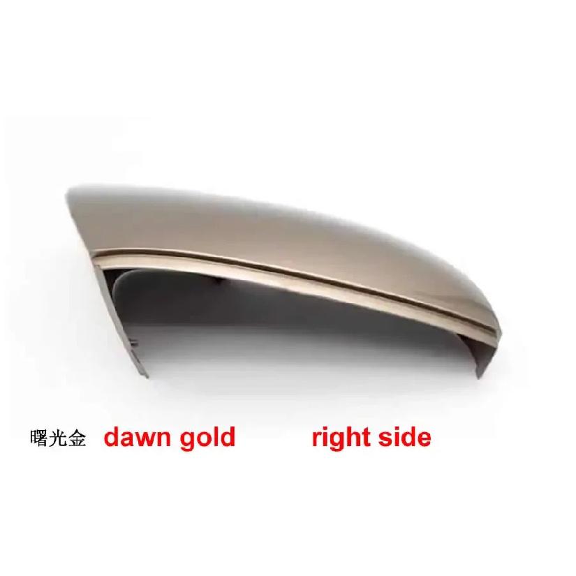 

For Skoda Kodiaq Karoq 2018- Car Outside Reverse Mirrors Cover Cap Wing Door Side Mirror Housing Shell Color Painted 1pcs dawn gold R