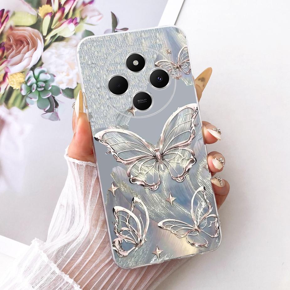 Pour Xiaomi Redmi 14C Coque Belle Papillon Peinte Housse Souple Silicone Coque Téléphone Pour Xiaomi Poco C75 PocoC75 Redmi 14C Coque