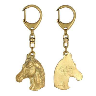 Australian Stock Horse - Gilded Key Ring with Horse, Handbag Decoration, Luxury Accessory by Brand