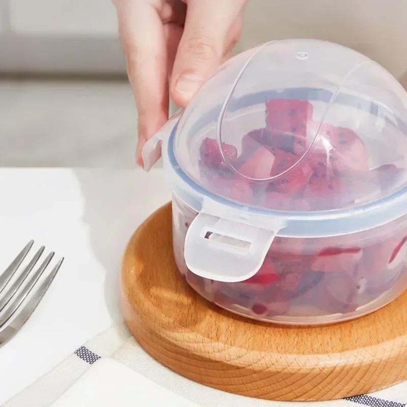Kitchen Household Food Grade Fresh-keeping Box Vegetable and Fruit Storage Container Microwave Heating Grain Dispenser