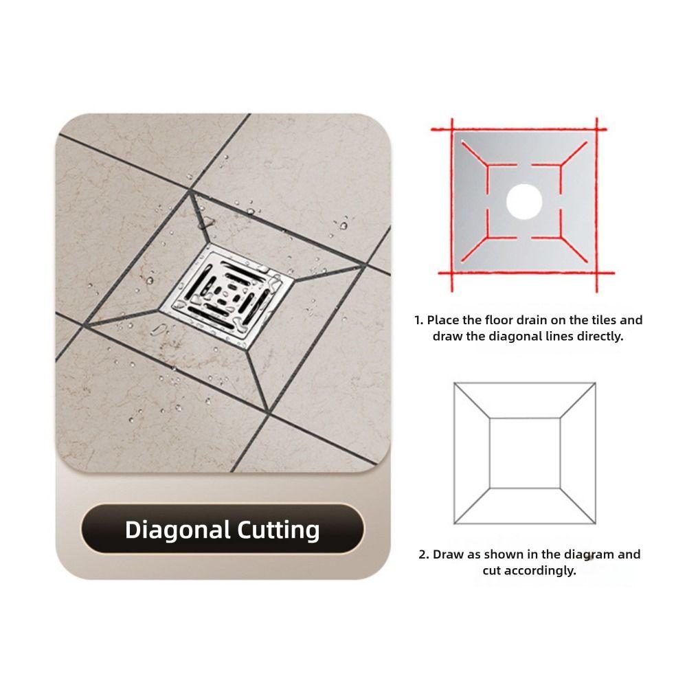 Silver Stainless Steel Ruler Irregular Ruler Positioning Ruler  Bricklayer Supplies