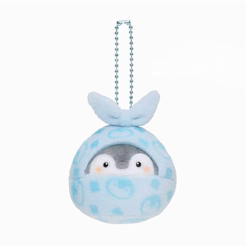 Super Soft Short Plush Pp Cotton Stuffed Penguin Keychain Gift