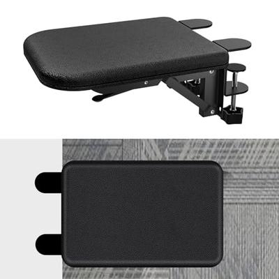 HARUMAKI Schreibtischverlängerungs-Armlehne, Leder, Wasserdicht, Weich, Ergonomisches Armlehnenkissen, Einfache Montage, Faltbar, Unterstützt Schreibtischverlängerung, Ideal für