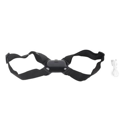 Smart Back Brace Auto Sensing Vibration Alert Elastic High Strength Posture Corrector for Kids Students Home Black