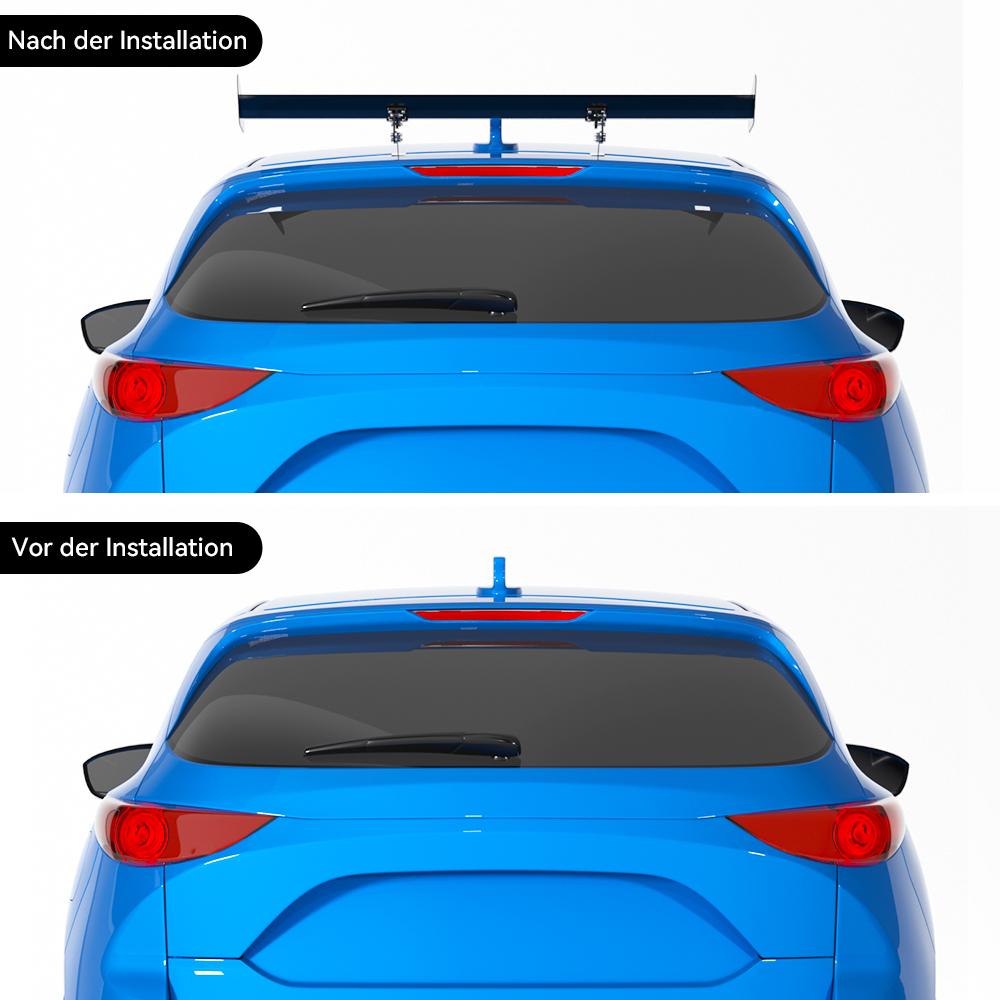 Universal Hatch Adjustable Aluminum GT Rear Trunk Wing Racing Spoiler Black 14#