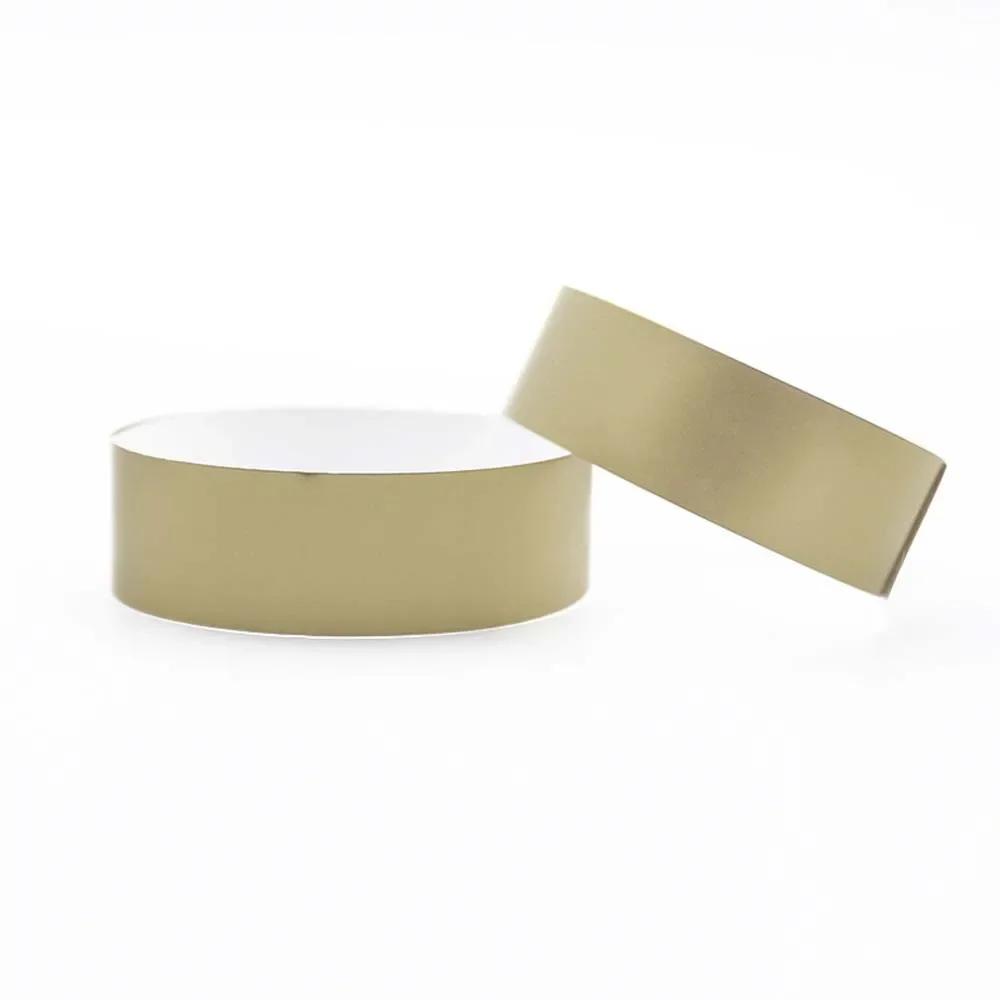 100pcs  Waterproof Paper Wristbands Bracelet Solid Color Disposable Count Identification Mark Tamper-Proof for Events Party