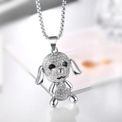 Cute Puppy Necklace: Trendy Long Sweater Chain for Women - New Autumn/Winter 2023 Fashion Accessory