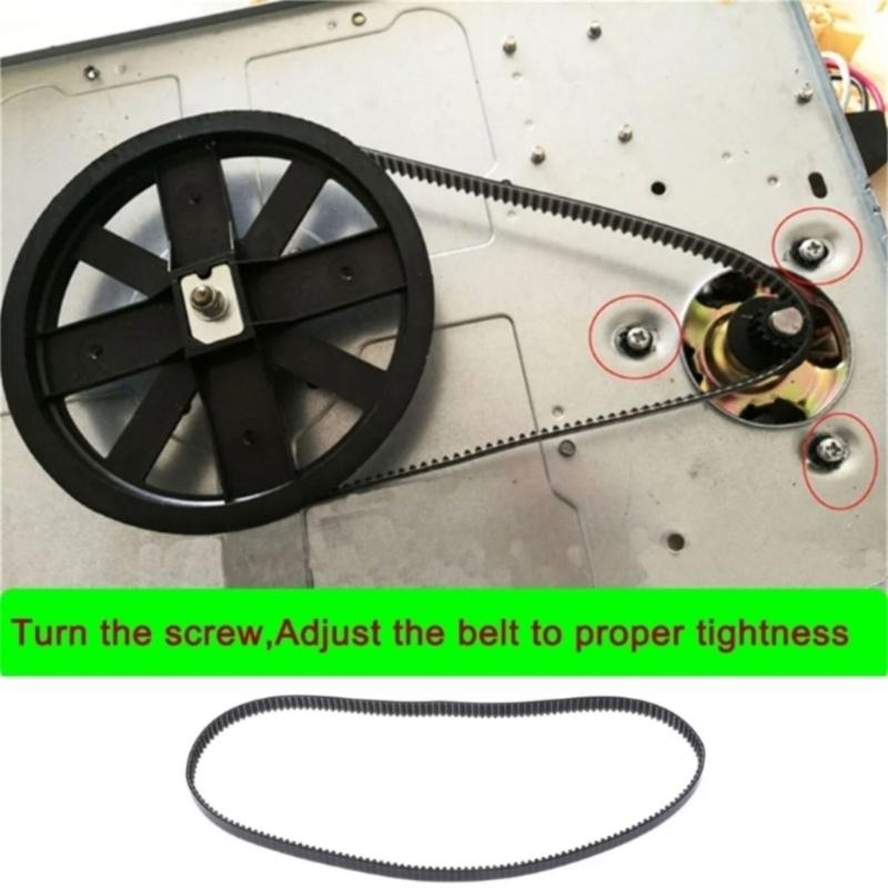 Universal Bread Machine Belt Suitable for Various Kitchen Appliances 164 Teeth 492mm Perimeter Replacement Part Rubber