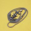 European and American Titanium Steel Pirate Ship Anchor Pendant Retro Crow Cross Skull Necklace Accessories