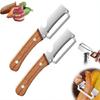 Stainless Steel Peeler with Wooden Handle for Peeling and Slicing Fruits and Vegetables Multi-Function Kitchen-Specific Peeler