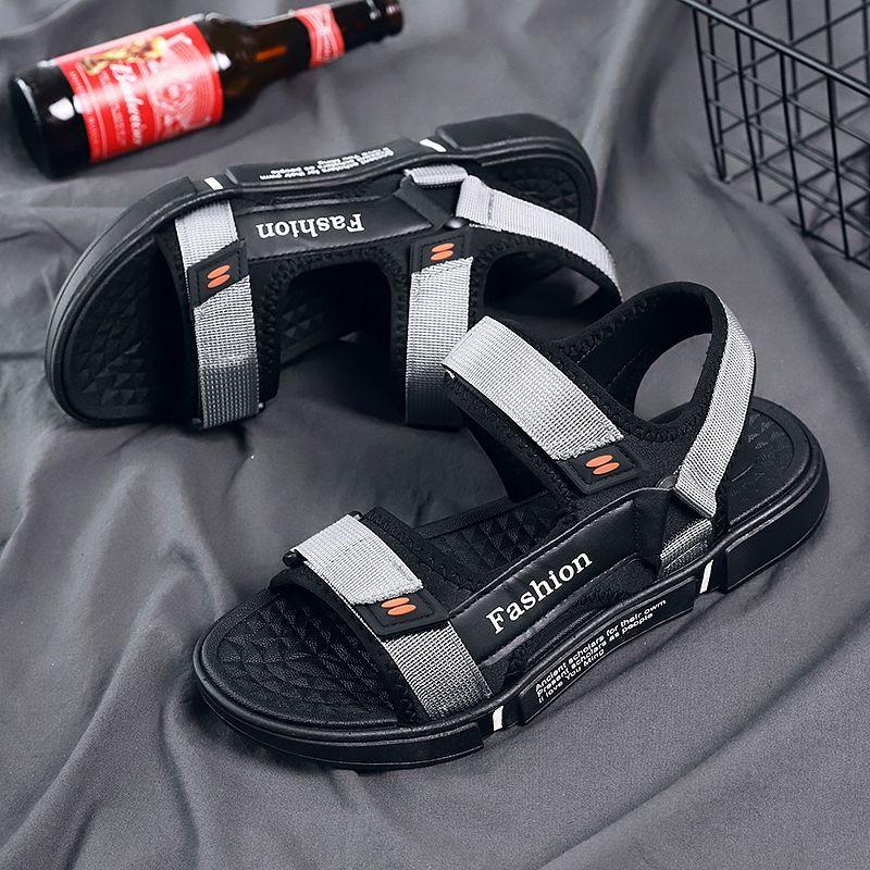 

Slippers men s summer outdoor wear indoor home non-slip deodorant soft bottom woven outdoor sports and leisure beach sandals 44