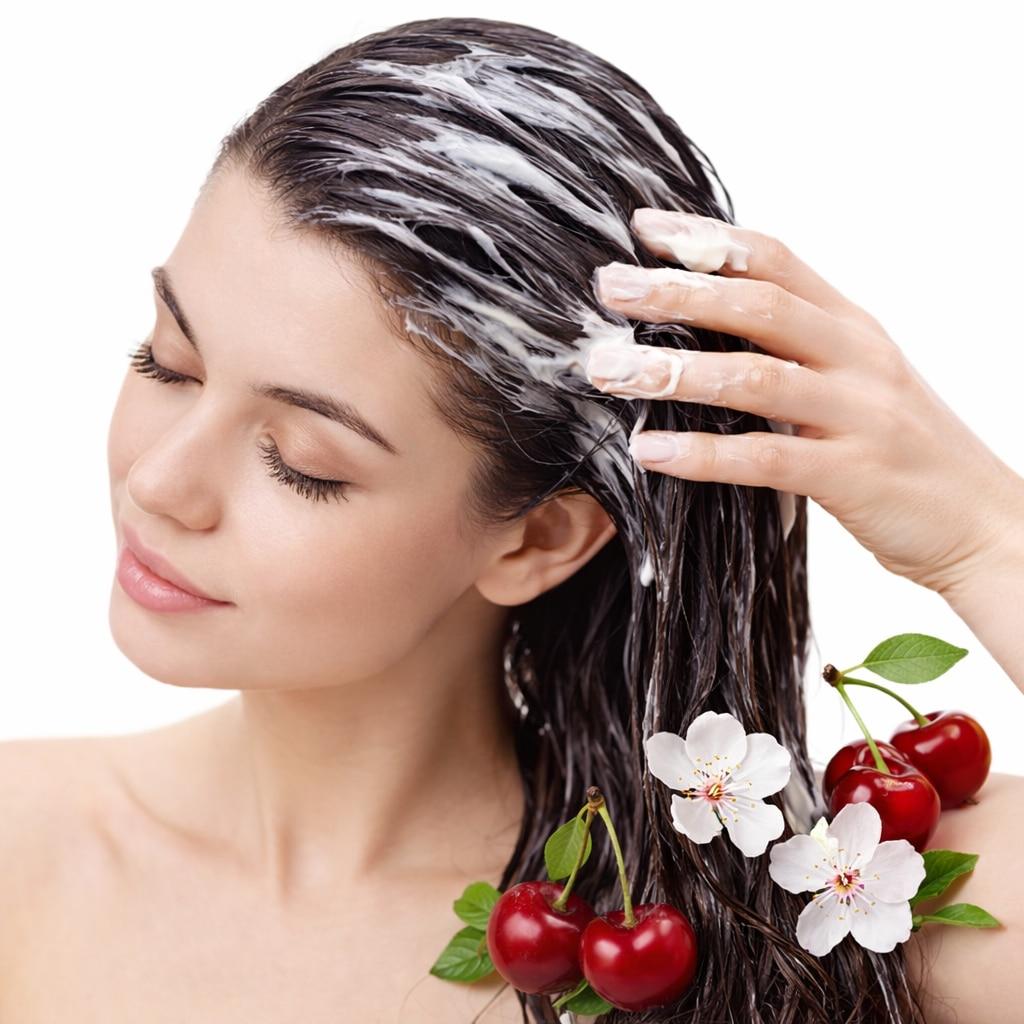 Kallos Cherry Hair Mask with Cherry Seed Oil, 1000 ml, Deep Repair for Dry & Frizzy Hair, Nourishing & Smoothing Conditioner