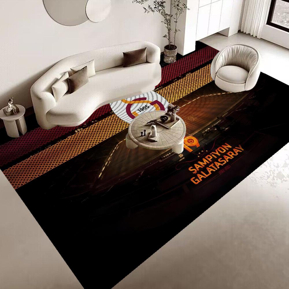 G-Galatasaray Lebendige Fußmatte Rutschfeste Waschküchenmatte Waschküchendekor Balkon Kind Wohnzimmer Haushalts Teppiche