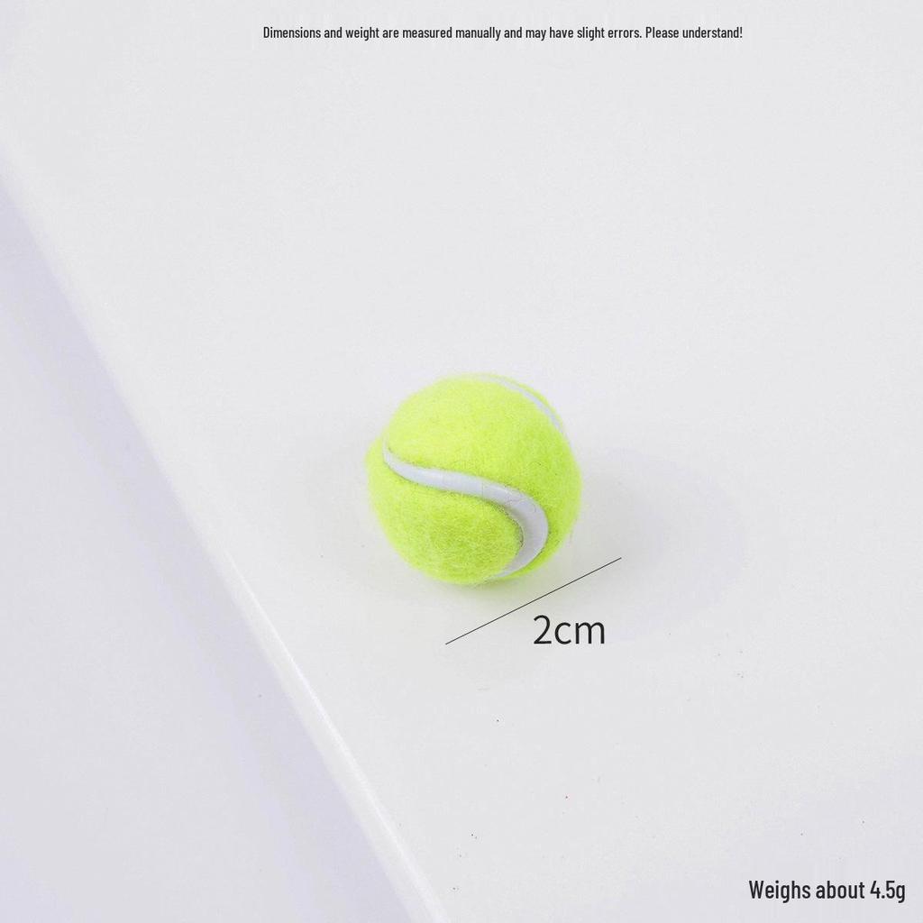 2cm Mini Tennis Ball Toy Keyring Backpack Pendant & Earrings Souvenir