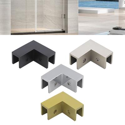 90 Degree Angle Clamp Accessory Square Glass Clamp Brushed Brass Glass Holder 90 Degree Angle Support Compact Size